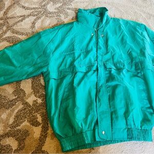 Green Windbreaker Jacket